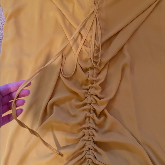 Jennafer Grace Mustard Caftan with front gather - one size - Picture 3 of 8